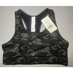 Fabletics Sports Bra Womens 2XL Camo Mila Medium Impact Racerback Athletic